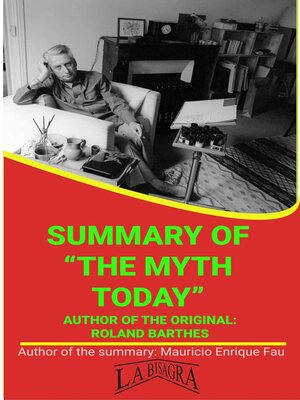 cover image of Summary of "The Myth Today" by Roland Barthes